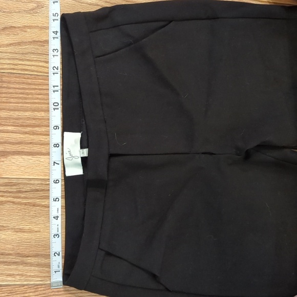 Joie black cuffed cropped mid-rise business casual stretch office pants size 8 - Picture 2 of 6